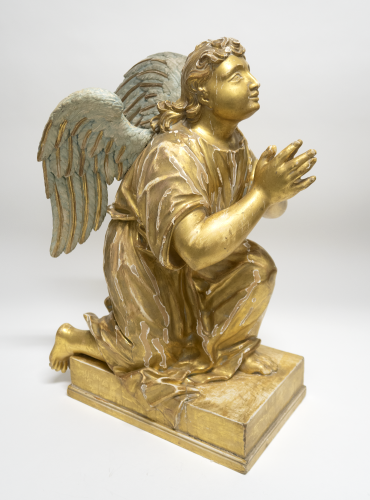 Ange en Plâtre par D. Esposito, 1950s en vente sur